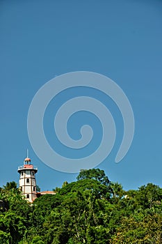 A lighthouse by the shoreline of Brazil photo