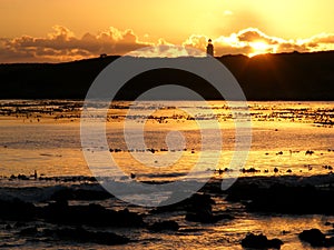 Lighthouse silhouette