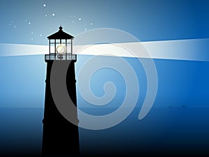 Lighthouse silhouette