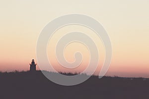 Lighthouse silhouette