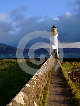 Lighthouse in Sound of Mull, Scotland photo