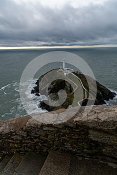 Lighthouse South Stack Lighthouse, Anglesey, Wales, UK