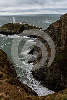 Lighthouse South Stack Lighthouse, Anglesey, Wales, UK