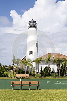 Lighthouse St. George Island near Apalachicola, Florida, USA