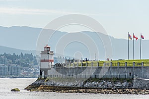 Lighthouse Stanley park Vancouver Canada photo