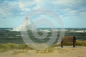 Lighthouse in Storm