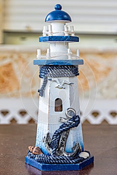 Lighthouse Summer decoration. Lighthouse Model