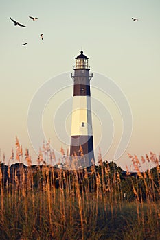 Lighthouse at sunrise