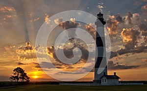 Lighthouse sunrise