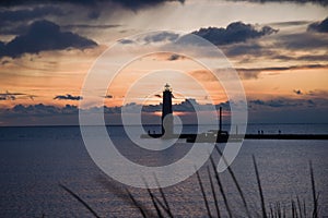 Lighthouse at Sunset