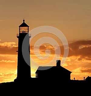 Lighthouse at sunset