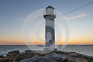 Lighthouse in sunset