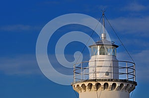 Lighthouse at sunset, Cesenatico, Italy