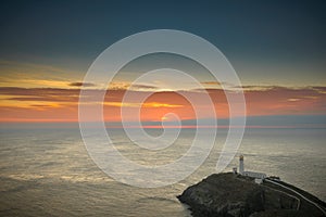 Lighthouse at Sunset,South Stack, Anglesey,North Wales