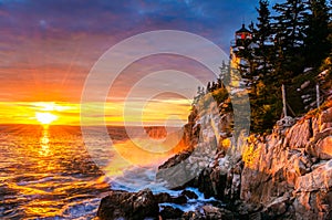 Lighthouse at Sunset