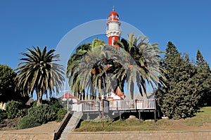 The lighthouse in Swakopmund, Namibia