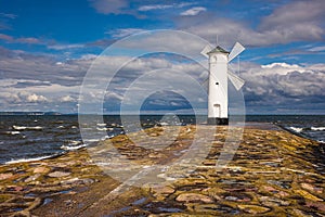 Lighthouse in Swinemuende on the island Usedom in Poland