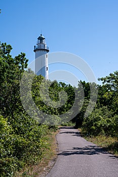 The lighthouse Tall Erik at the northern tip of the Baltic island of Oland