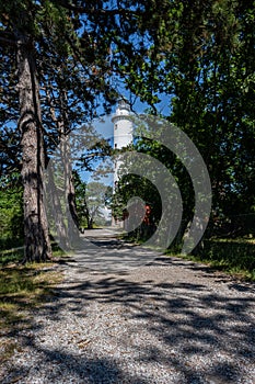 The lighthouse Tall Erik at the northern tip of the Baltic island of Oland