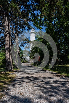 The lighthouse Tall Erik at the northern tip of the Baltic island of Oland