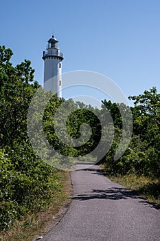 The lighthouse Tall Erik at the northern tip of the Baltic island of Oland