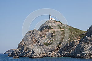 Lighthouse on the top of a rock