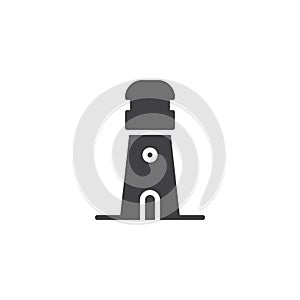 Lighthouse tower vector icon