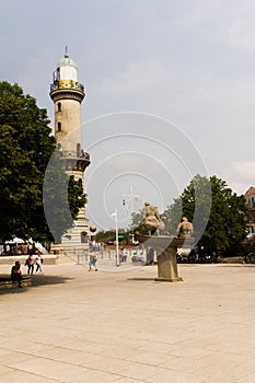 Lighthouse trees and Germany coast