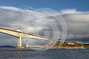 Lighthouse under the Isle of Skye bridge