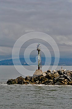 A lighthouse under the sun