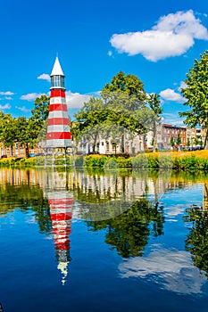 Lighthouse at the Valkenberg park at Breda, Netherlands