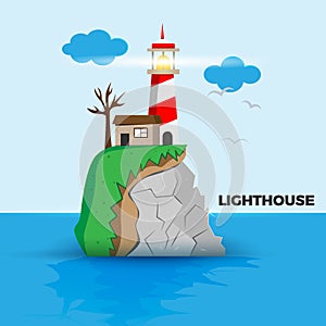 Lighthouse vector illustration