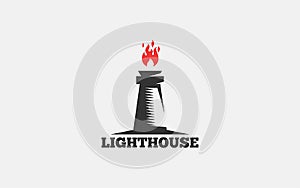 Lighthouse vector logo EPS 10 file