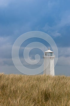Lighthouse on Walney Island, Great Britain photo