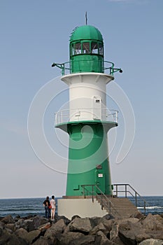 Lighthouse in WarnemÃÂ¼nde Germany Baltic Sea