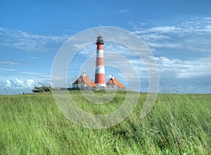 Lighthouse Westerheversand in North Germany