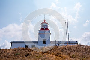 Lighthouse in Ponta do Pargo in Madeira, Portugal photo