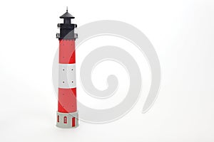Lighthouse on white background