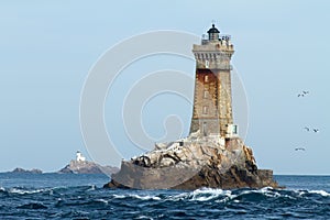 Lighthouses in ocean