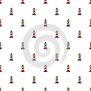 Lighthouses in a pattern on a clean background