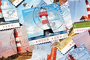 Lighthouses on stamps