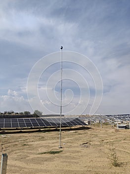 Lighting arrestor in Solar plant 320 MW in Noorsar Rajasthan India