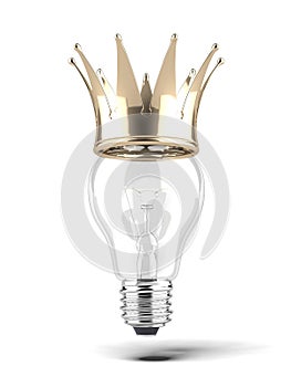 Lighting bulb with crown