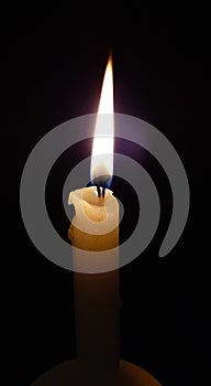 Lighting candle  photography in dark background