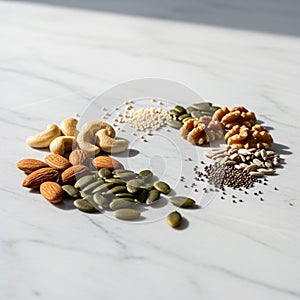 The lighting casts soft shadows adding depth to the arrangement