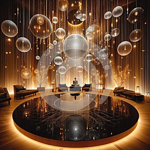 Lighting that creates a sense of harmony or disharmony Reflectin