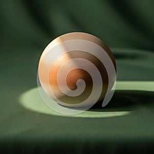 Lighting creates a shadow and emphasizes the sphere s form and