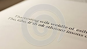 The lighting creates slight shadows adding depth to the paper