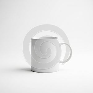 The lighting creates subtle shadows, emphasizing the mug's contours