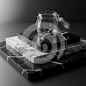 Lighting creating shadows and highlights emphasizing the glossy